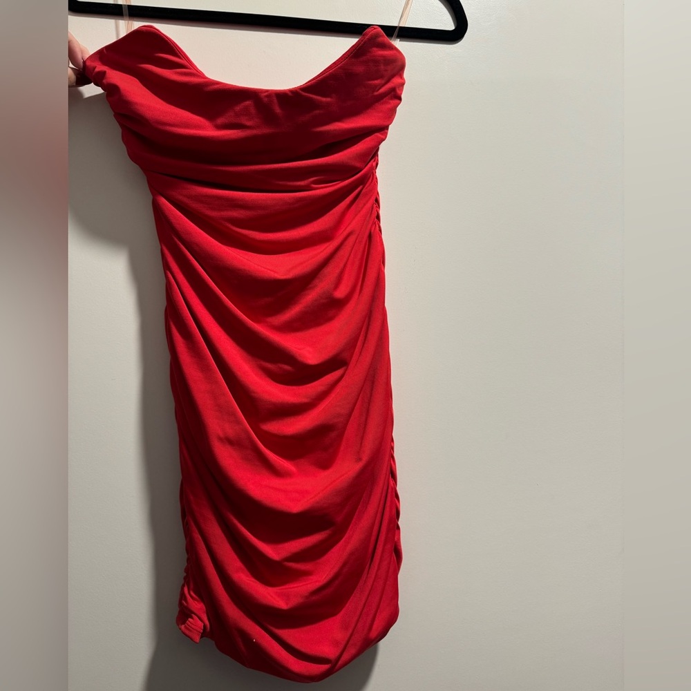 Oh Polly Red Bodycon Dress